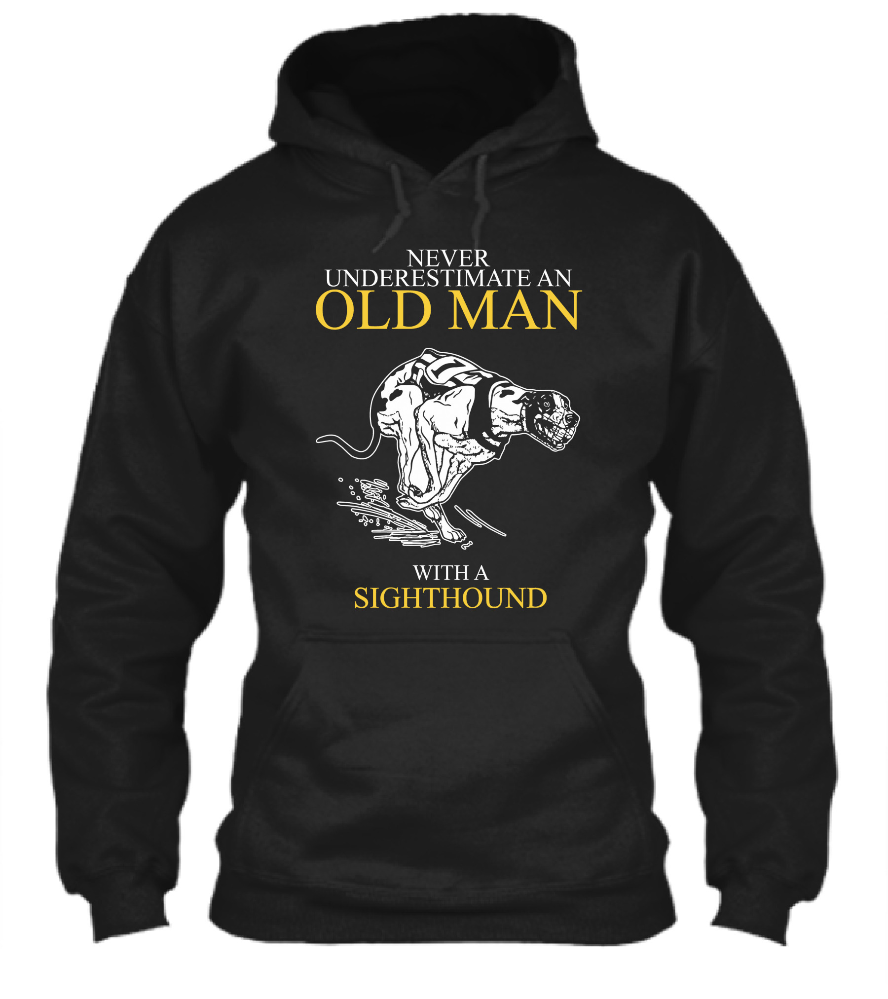 Never Underestimate An Old Man With A Sighthound Racing Spirit Shirt
