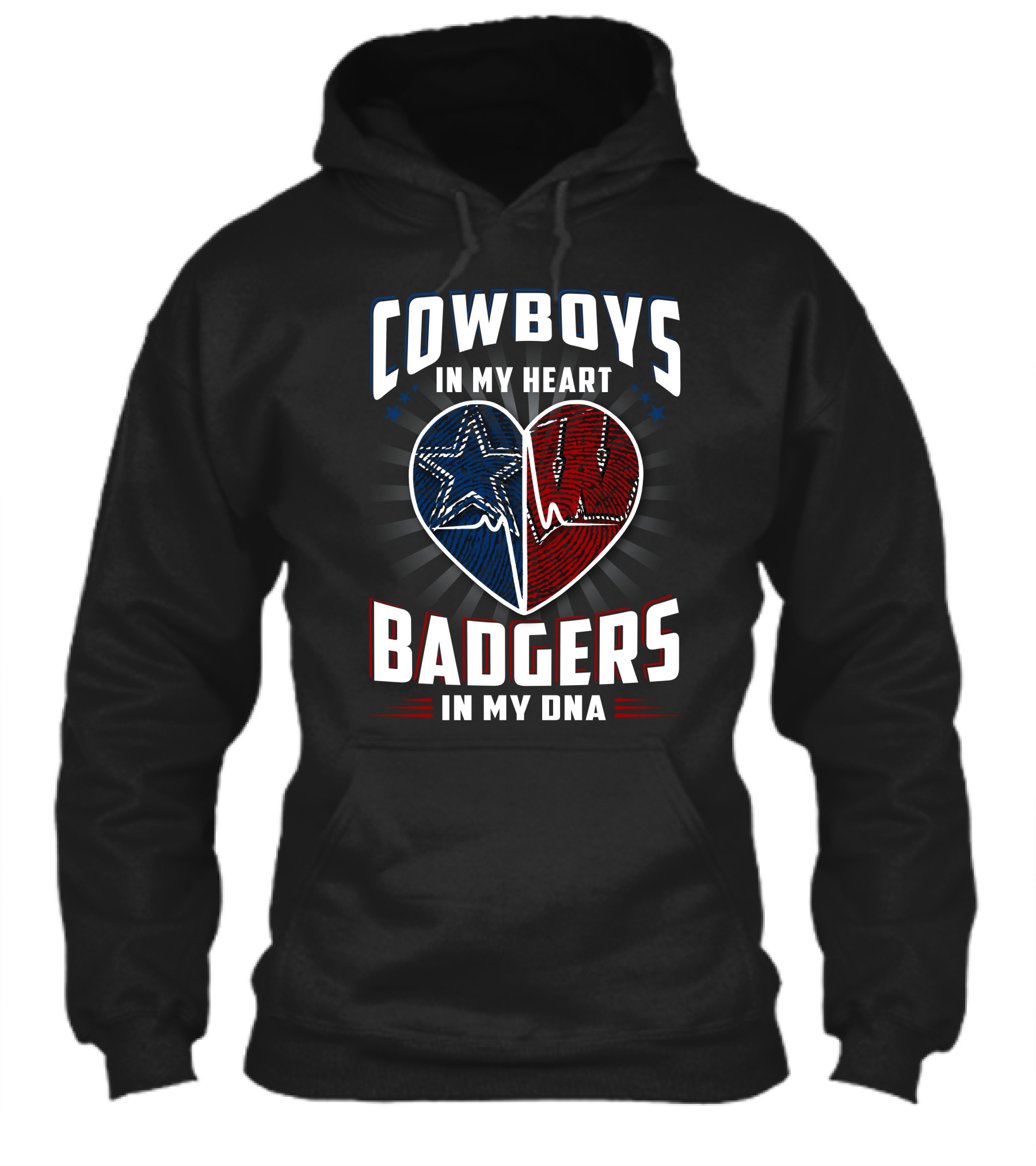 Cowboys In My Heart Badgers In My Dna Shirt