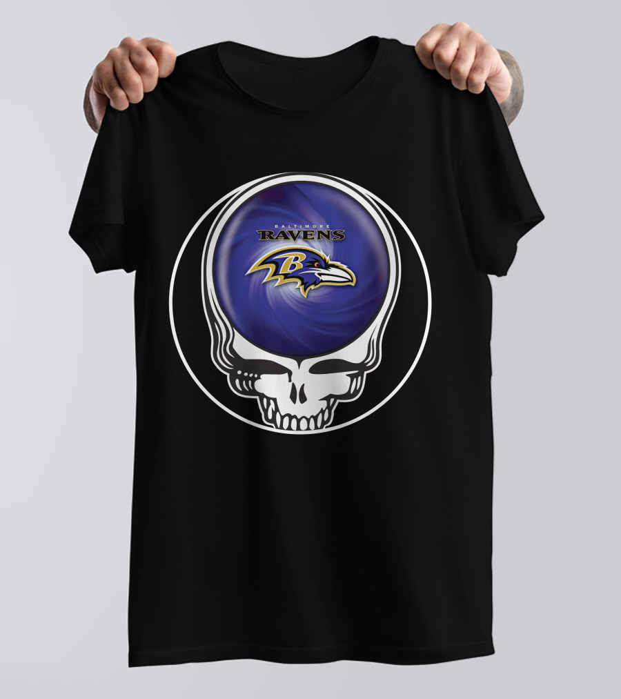 Buffalo Bills Grateful Dead Skull Icon With Spiral Shirt