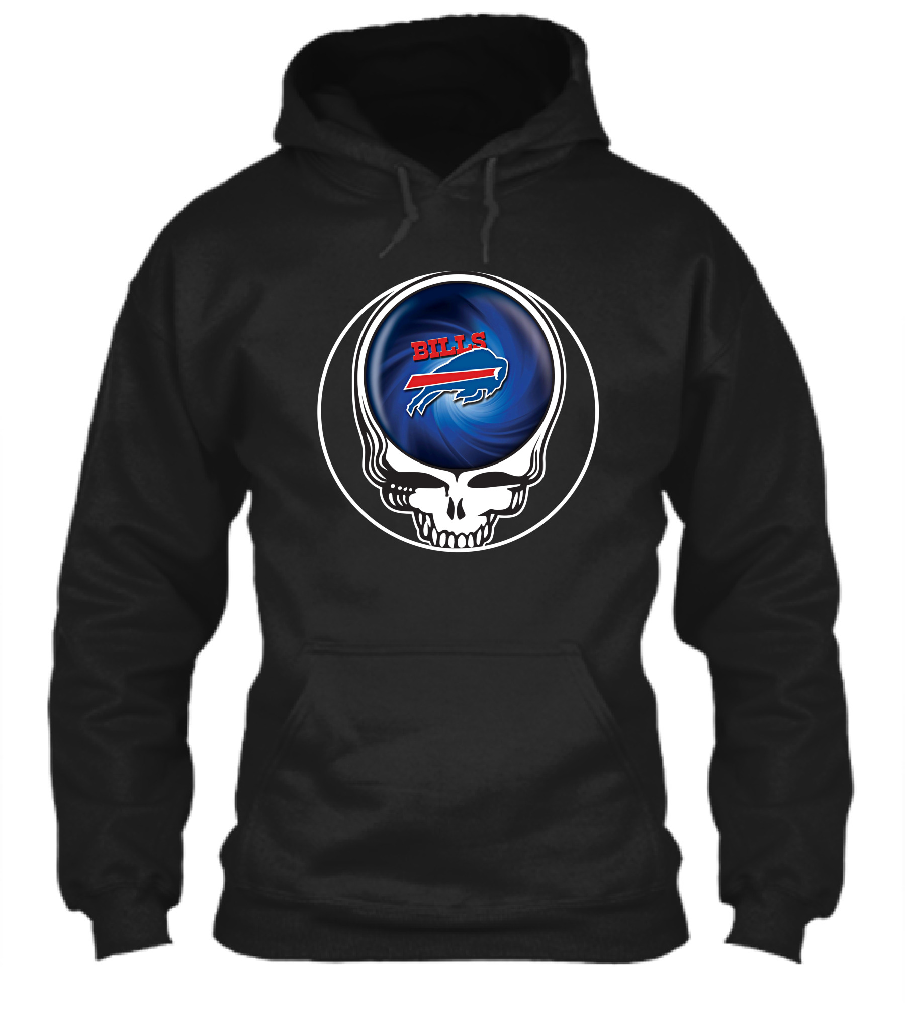 Buffalo Bills Grateful Dead Skull Icon With Spiral Shirt