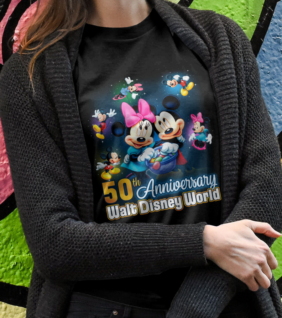 50Th Anniversary Walt Disney World Mikey And Minnie Shirt