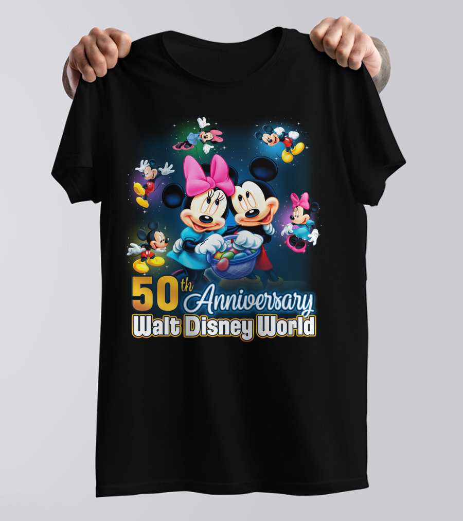 50Th Anniversary Walt Disney World Mikey And Minnie Shirt