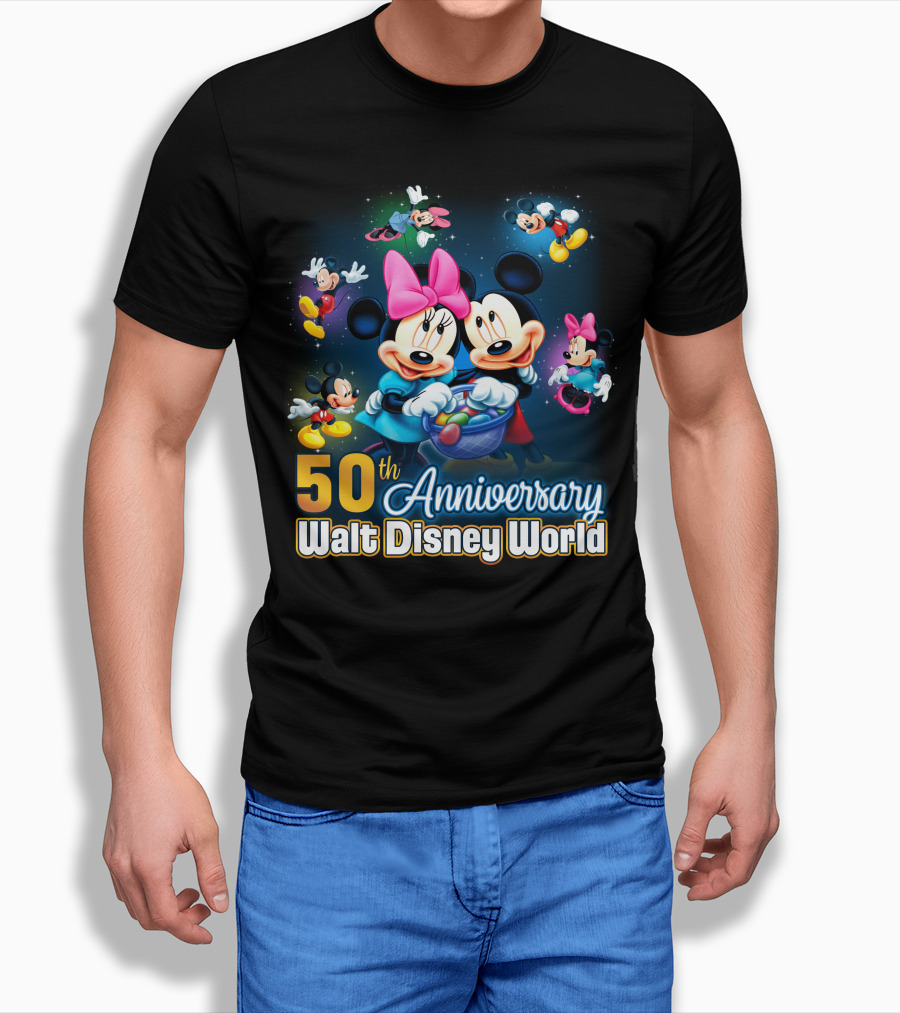 50Th Anniversary Walt Disney World Mikey And Minnie Shirt
