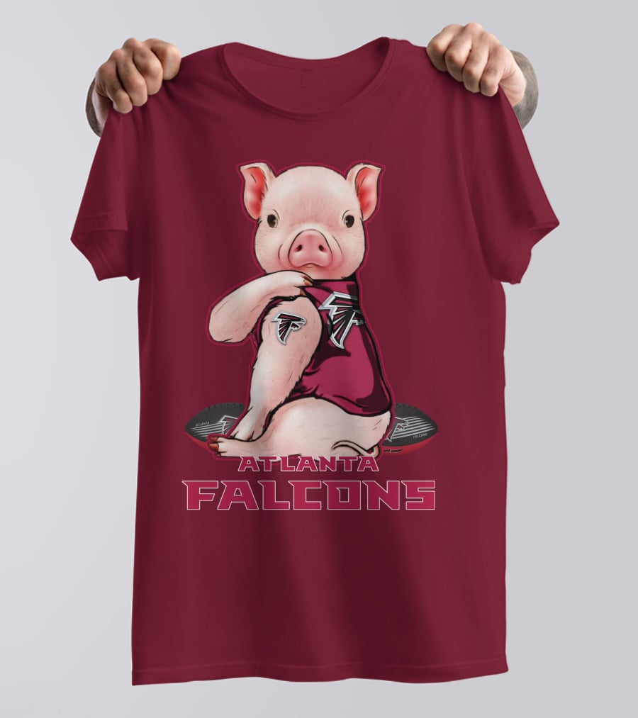 Bulldog Atlanta Falcons I Love Mom Patriotic Shirt