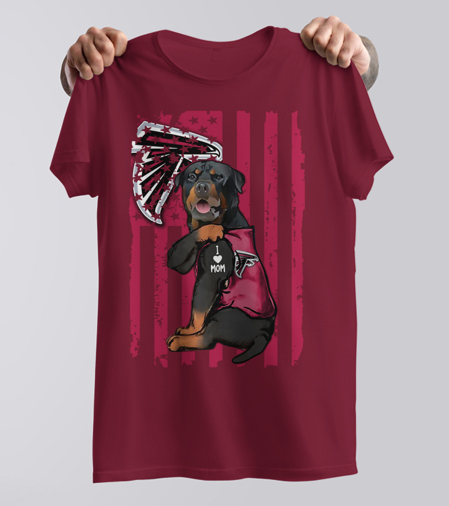 Torn Atlanta Falcons Logo With Hands Emerging Shirt