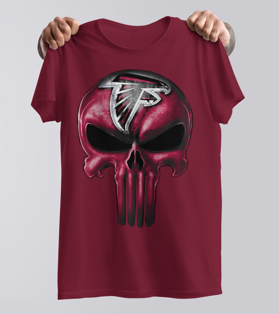 Torn Atlanta Falcons Logo With Hands Emerging Shirt
