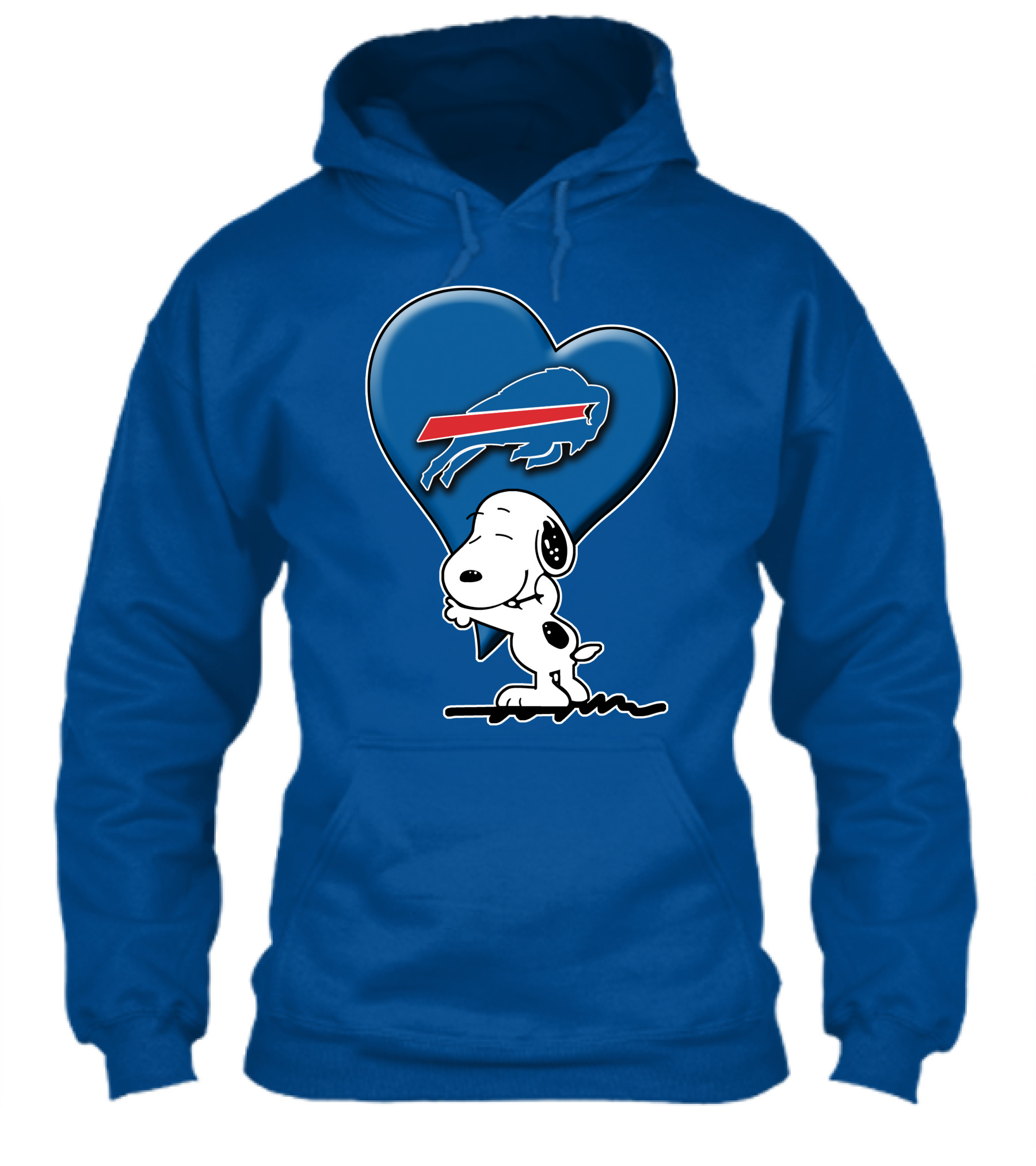 Snoopy Hugging Heart Buffalo Bills Shirt