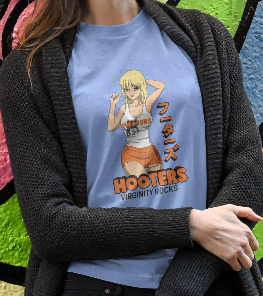 Hooters Anime Girl Virginity Rocks Danny Duncan Shirt