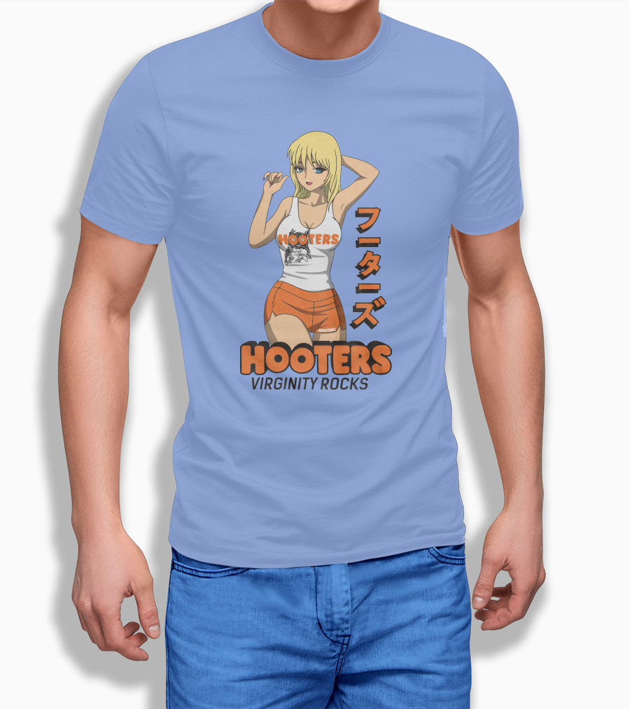 Hooters Anime Girl Virginity Rocks Danny Duncan Shirt