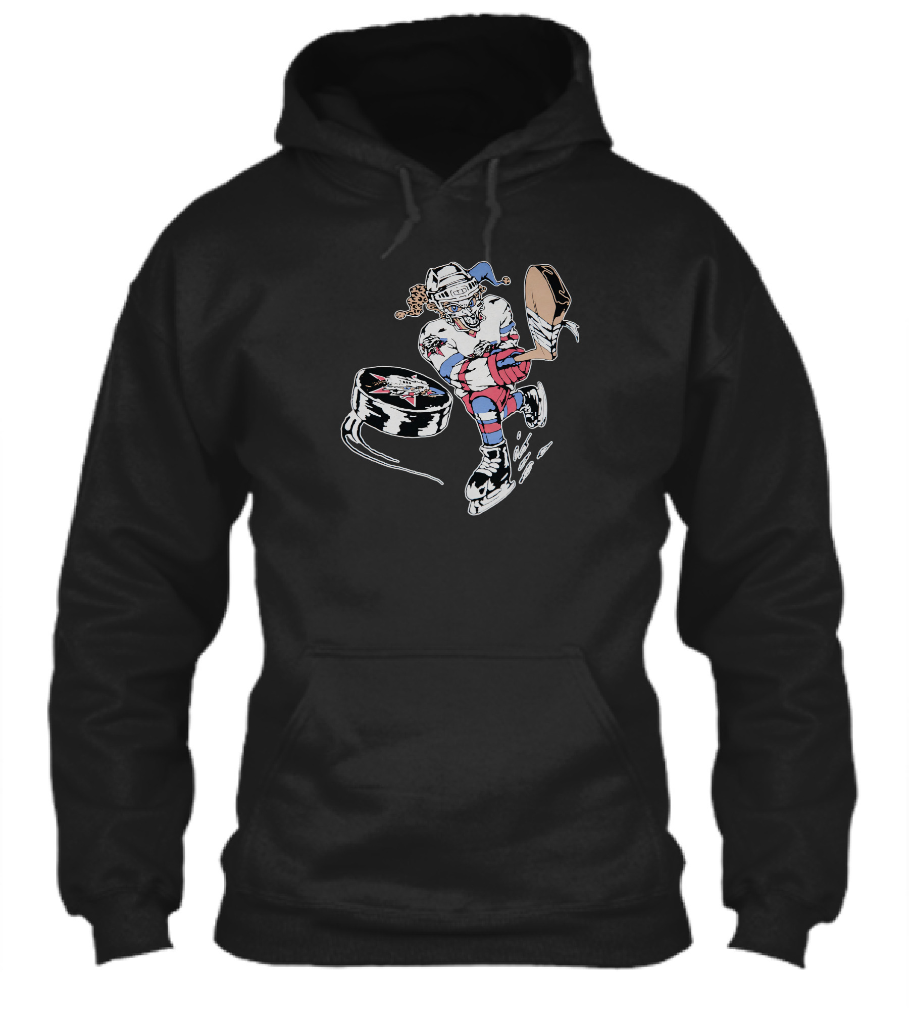 The Garden Hockey Animated Jester Player With Hockey Stick And Puck Shirt