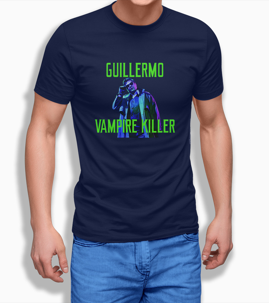 Guillermo Vampire Killer Harvey Guillen Neon Jacket Pose Shirt