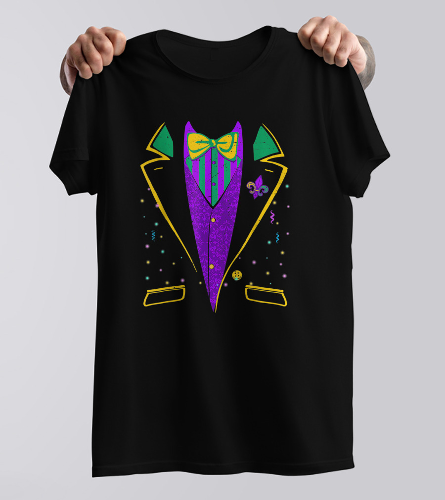 I Love Mardi Gras Fleurdelis Glitter Celebration Shirt