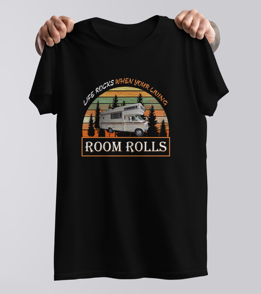 Lance 2285 Life Rocks When Your Living Room Rolls Camper Vintage Retro Shirt