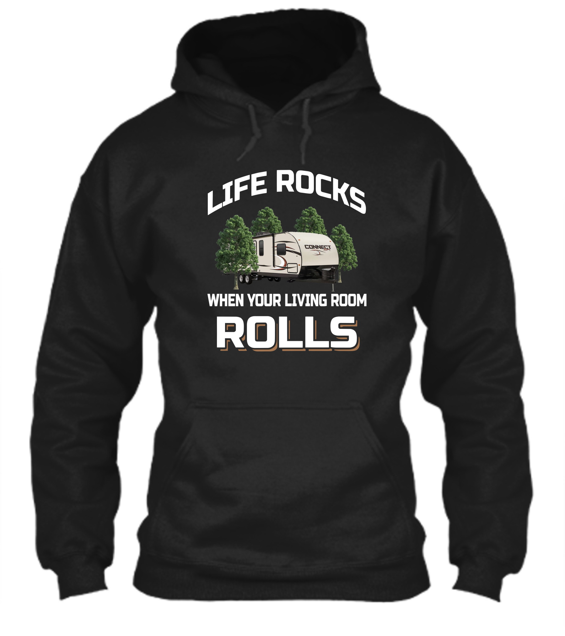 Life Rocks When Your Living Room Rolls Connect Rv Shirt