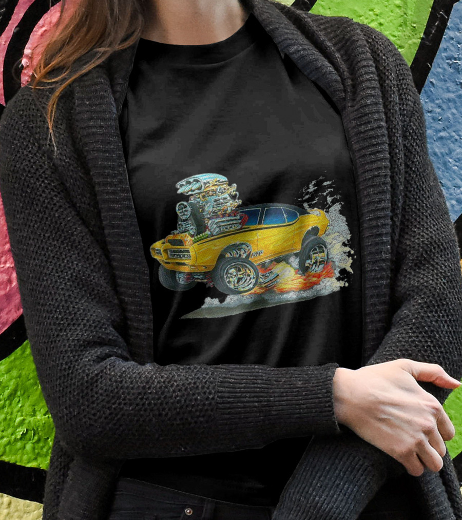 Retro 70S American Muscle Hot Rod Classic Car Racing Power Shirt