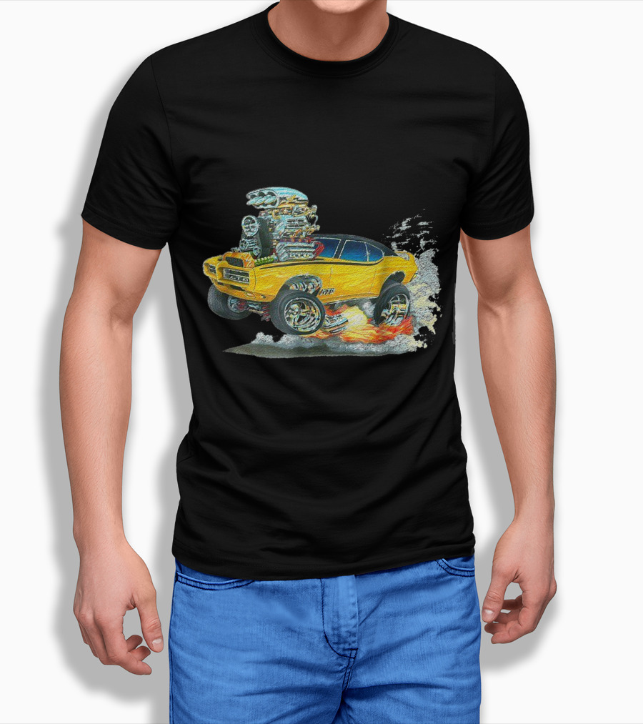 Retro 70S American Muscle Hot Rod Classic Car Racing Power Shirt