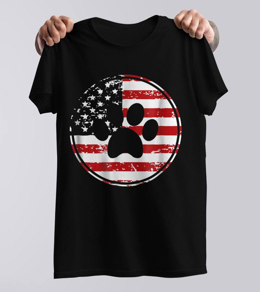 Connecticut State Distressed American Flag Shirt