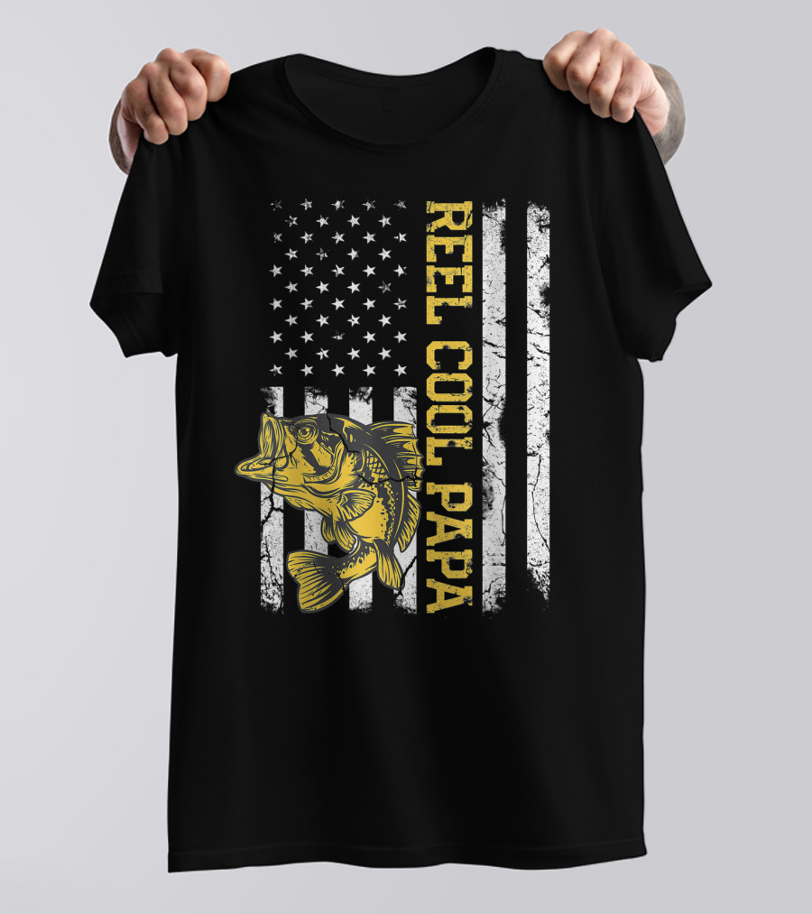 American Flag With Chinese Shar Pei Silhouette And Paw Prints Shirt