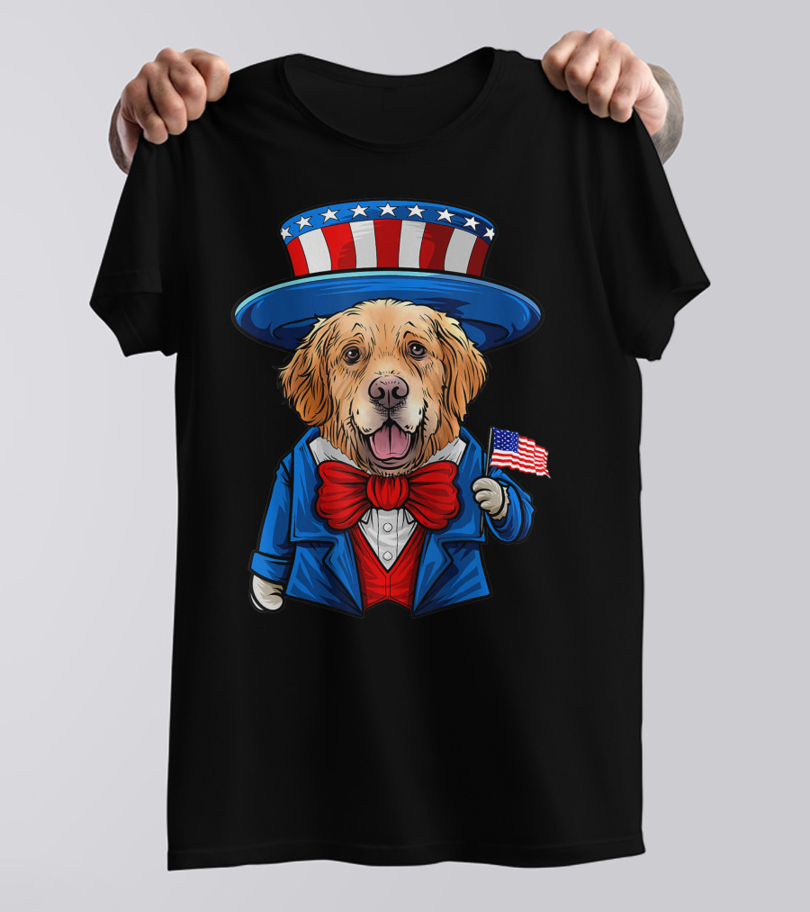 Cane Corso Silhouette Over Usa Flag 4Th Of July Shirt