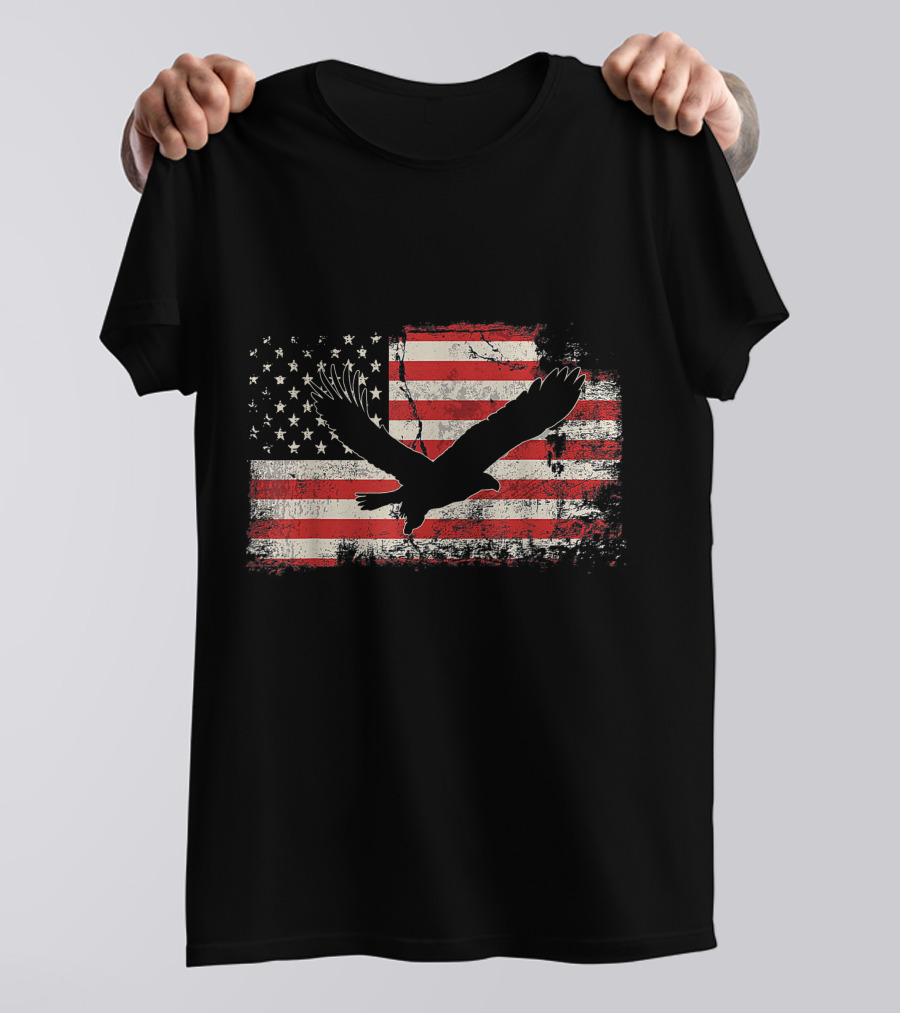 Horses Equestrian American Flag 4Th July Patriotic Shirt