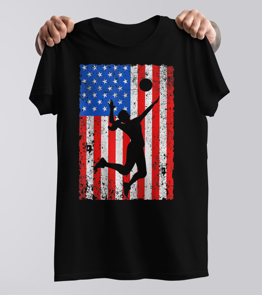 4Th Of July Poodle Dog With American Flag Sunglasses Shirt