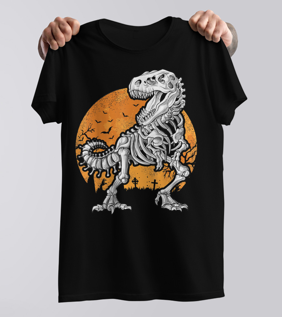 Bobcat Halloween Vintage Moon Bats Shirt