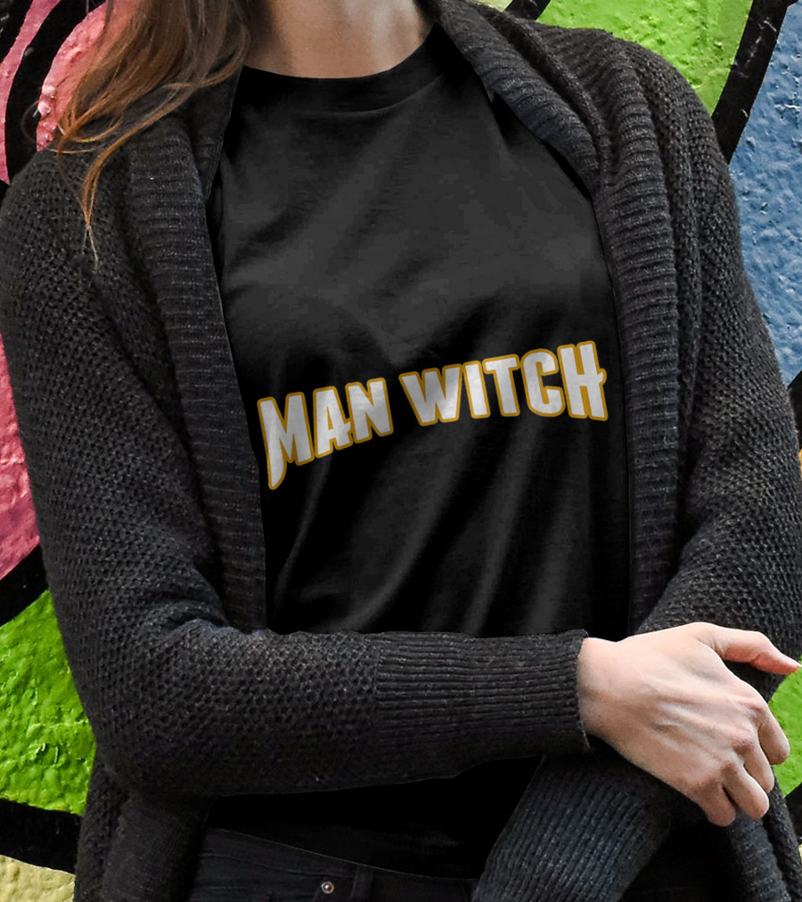 Man Witch Halloween Couples Costume Warlock Mens Witch Shirt