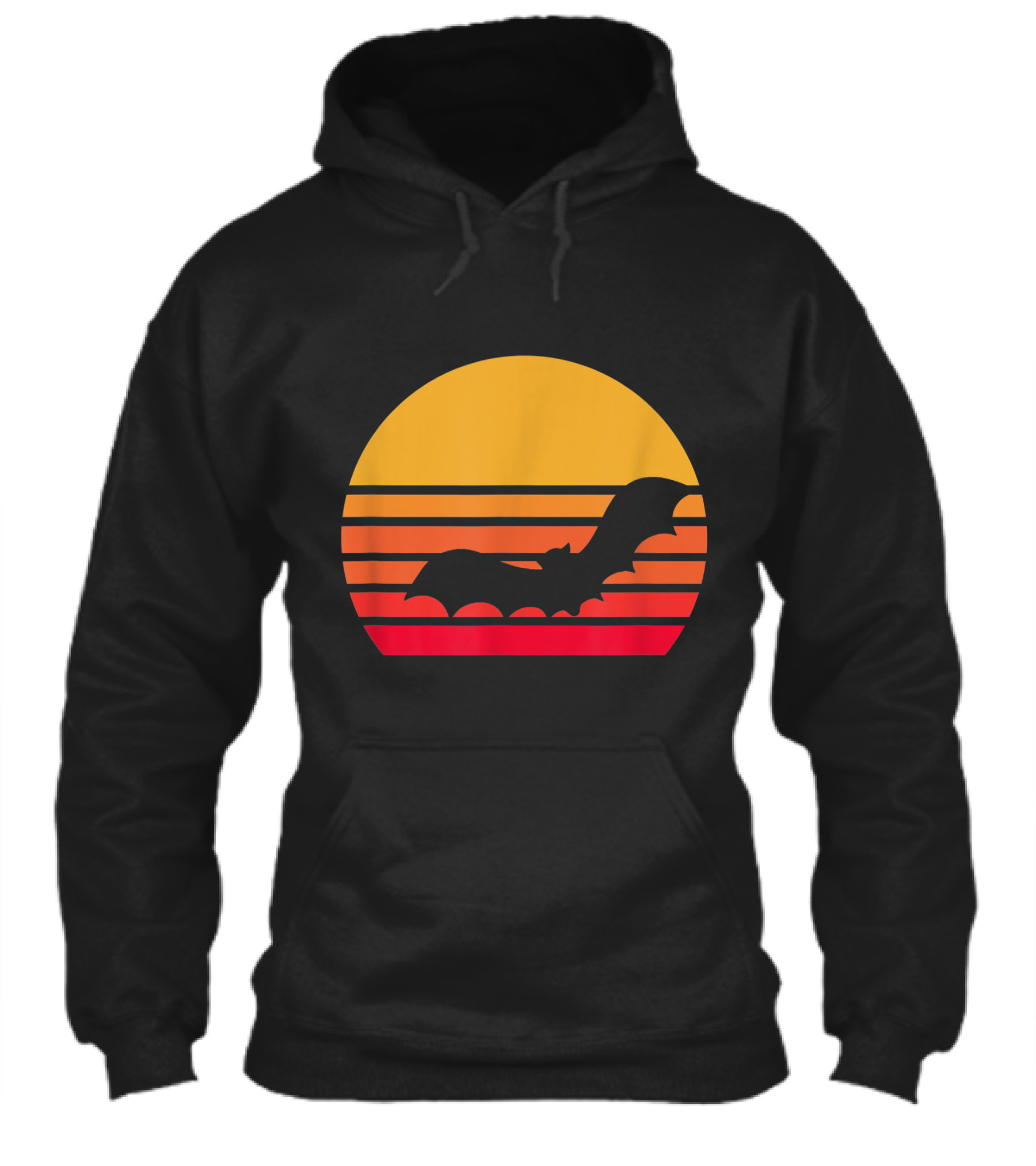 Vintage Halloween Bat Sunset Shirt