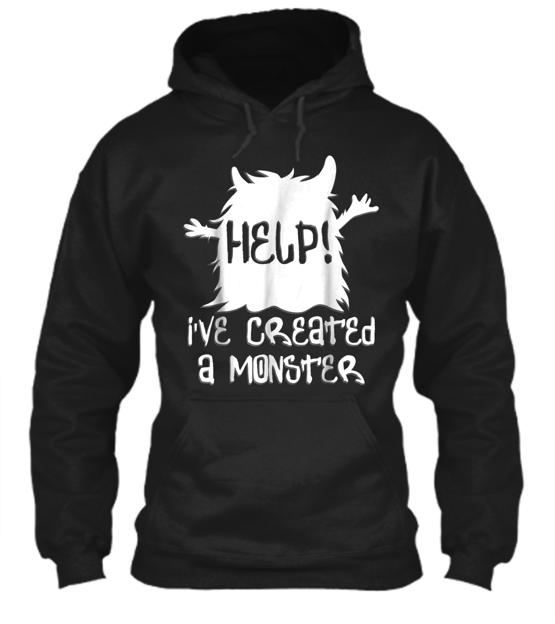 Help Ive Created A Monster Furry Creature With Raised Arms Shirt