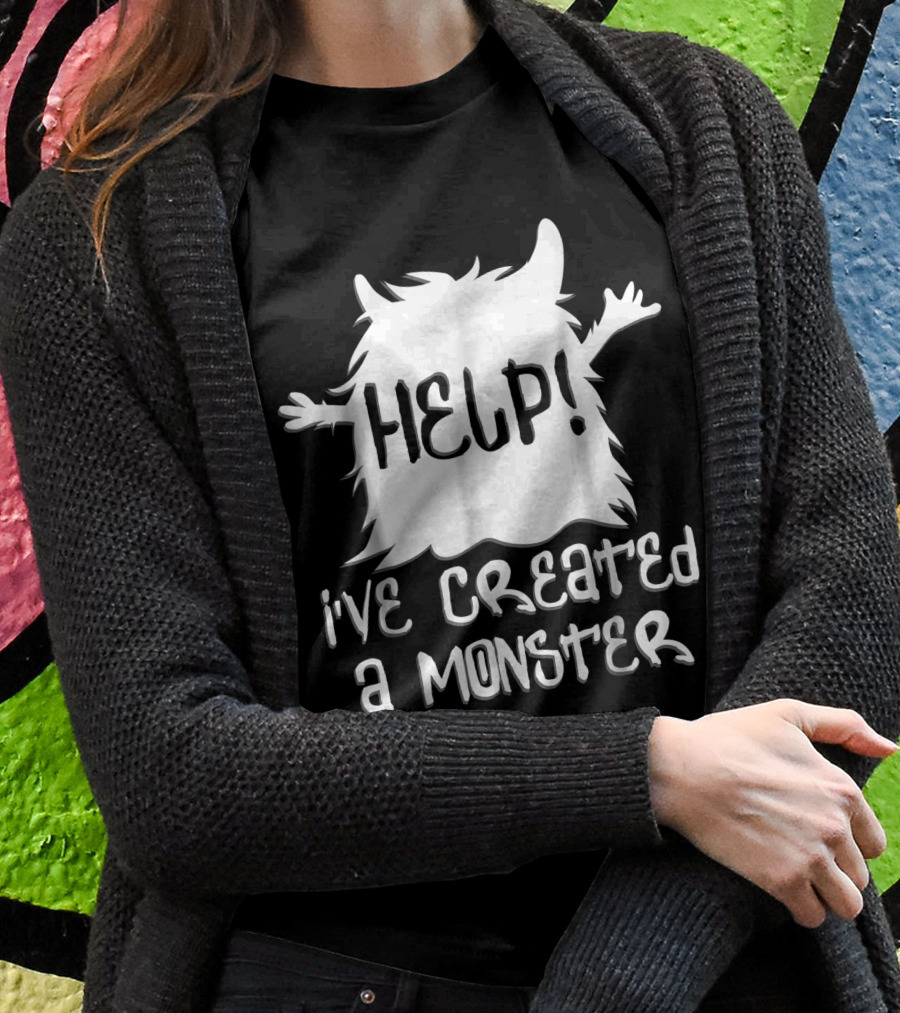 Help Ive Created A Monster Furry Creature With Raised Arms Shirt