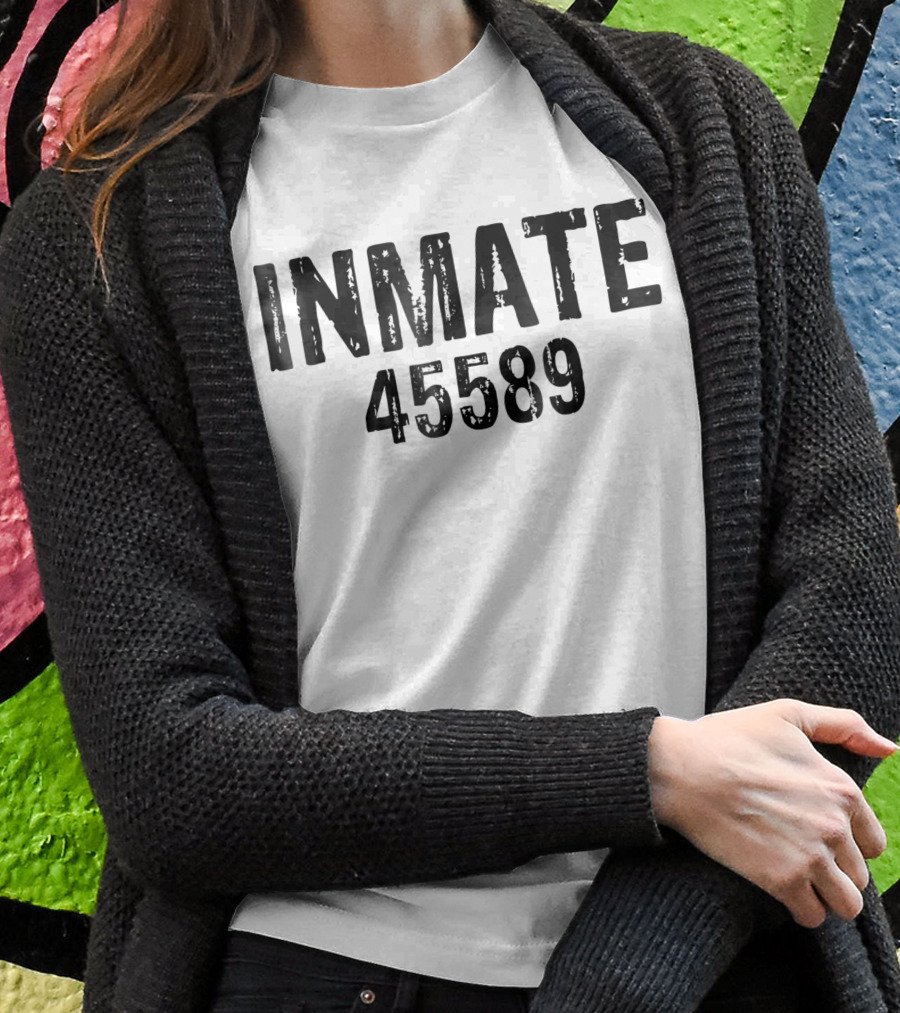 Halloween Inmate 45589 Prisoner Jail Costume Shirt