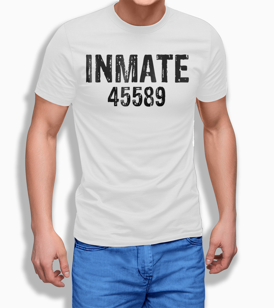 Halloween Inmate 45589 Prisoner Jail Costume Shirt