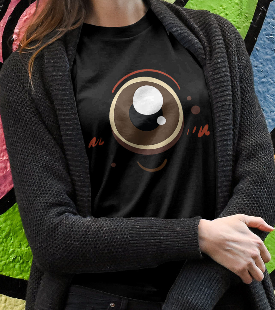 Funny One Eyed Orange Monster Halloween Matching Shirt