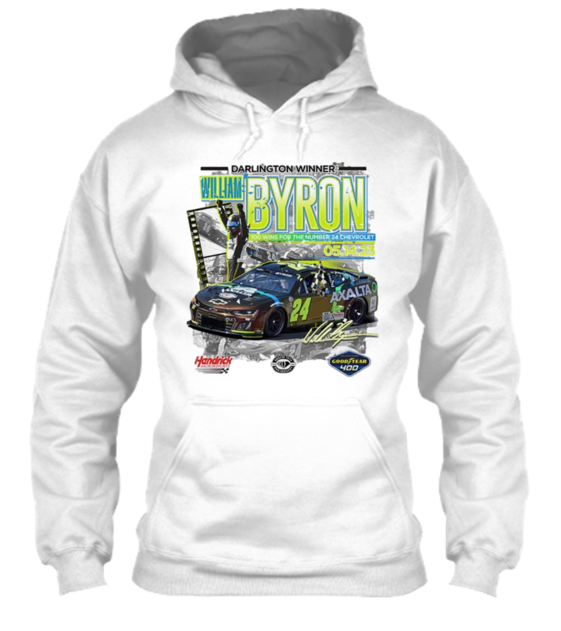 William Byron Darlington Winner 100 Wins For Number 24 Chevrolet 051423 Goodyear 400 Shirt
