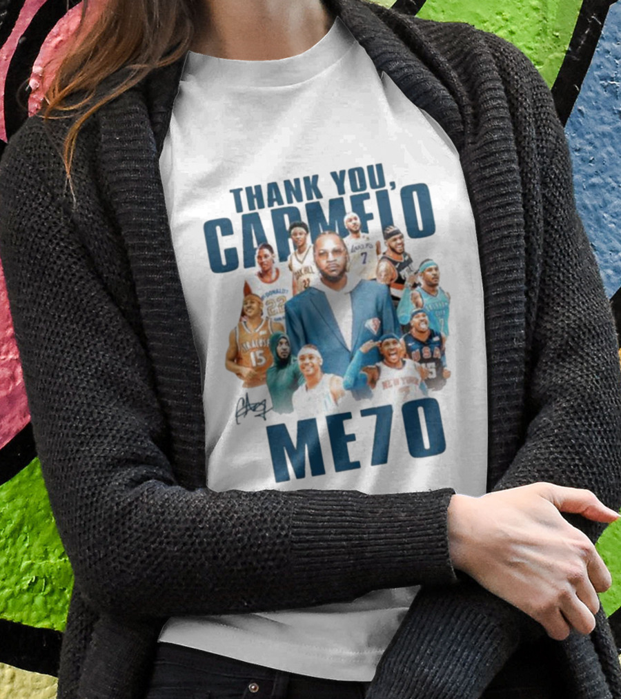 Thank You Carmelo Me70 Signature Basketball Journey Shirt