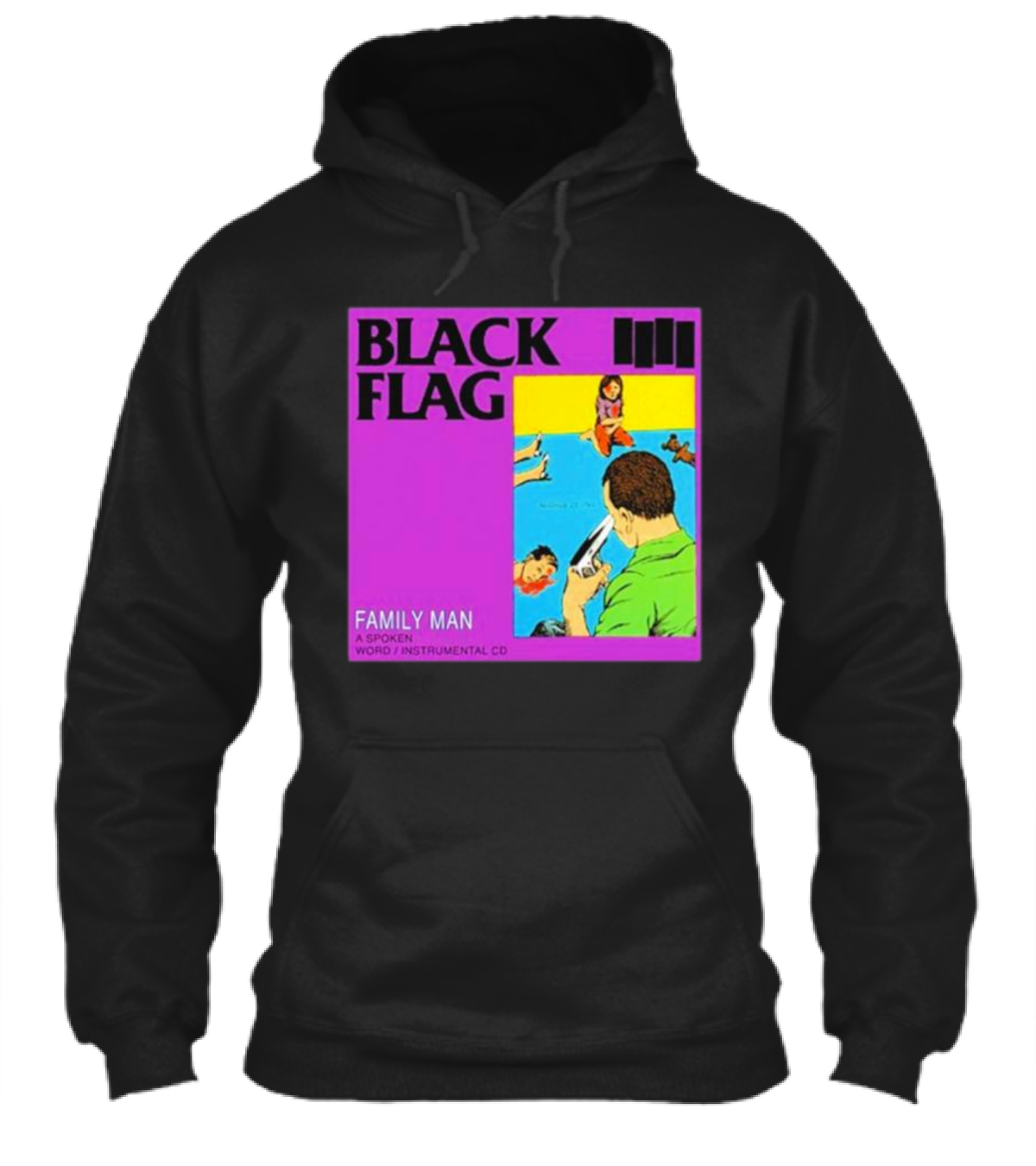 Black Flag Family Man Spoken Word Instrumental Cd Album Shirt