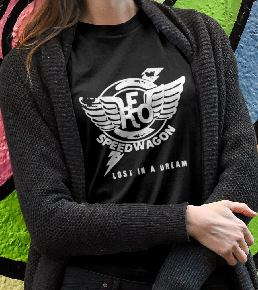 Reo Speedwagon Lost In A Dream Logo Wings And Lightning Bolt Shirt