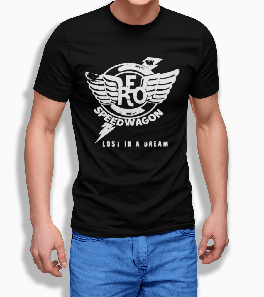 Reo Speedwagon Lost In A Dream Logo Wings And Lightning Bolt Shirt