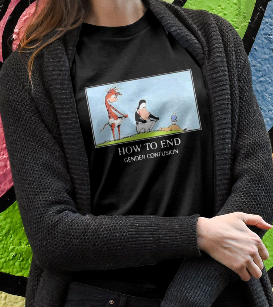 How To End Gender Confusion Calvin Hobbes Peanuts Shirt