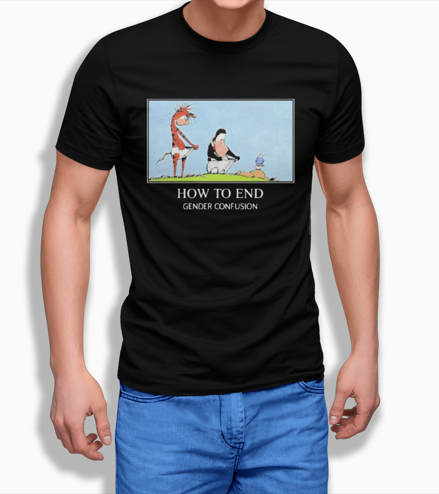 How To End Gender Confusion Calvin Hobbes Peanuts Shirt