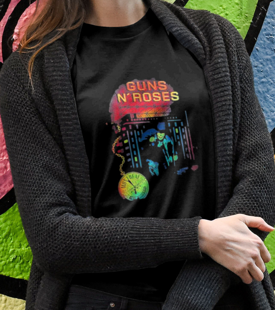 Guns N Roses Montreal Reflective Pocket Watch Buildings Shirt