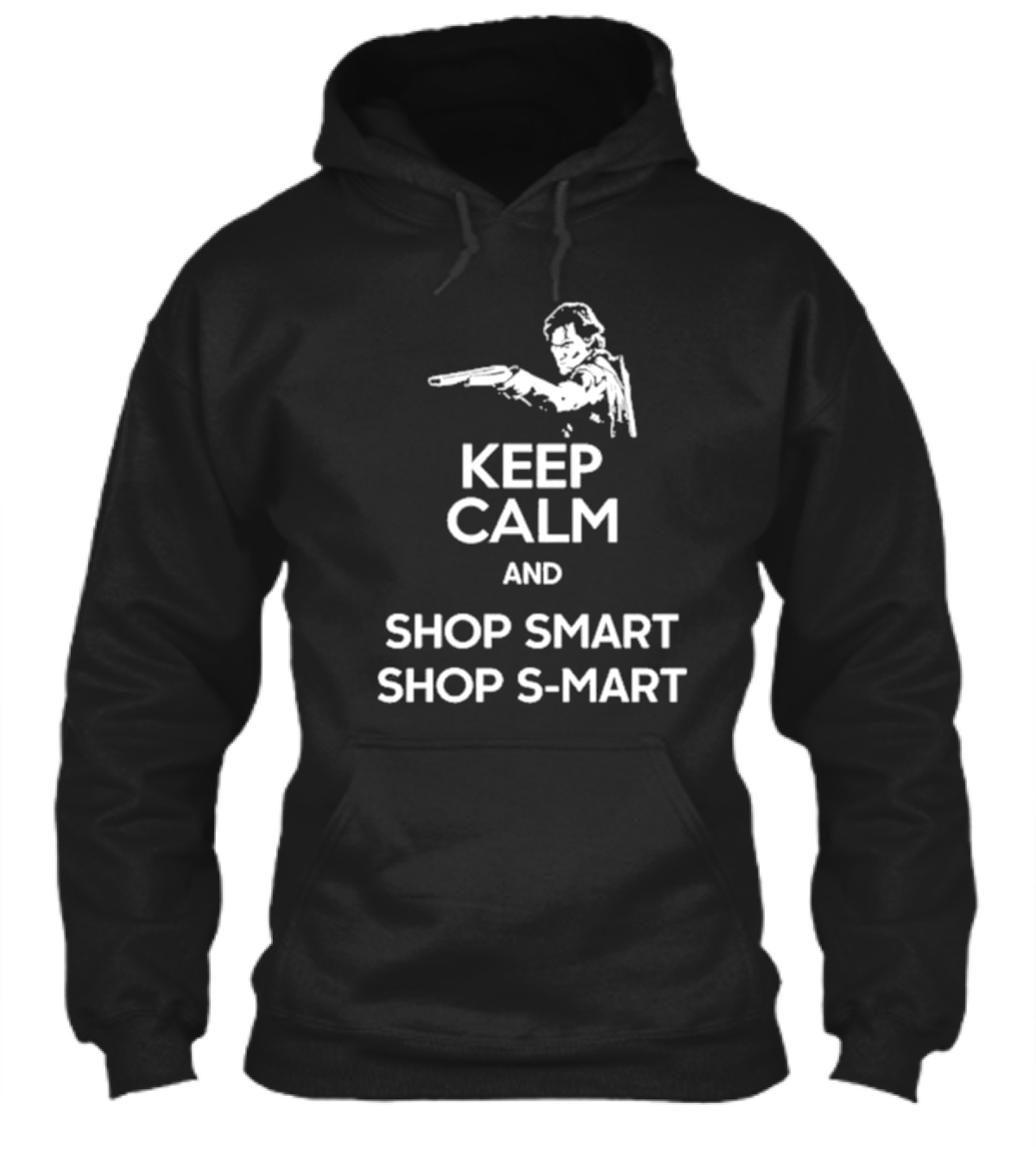 Keep Calm And Shop Smart Smart With Shotgun Motif Shirt