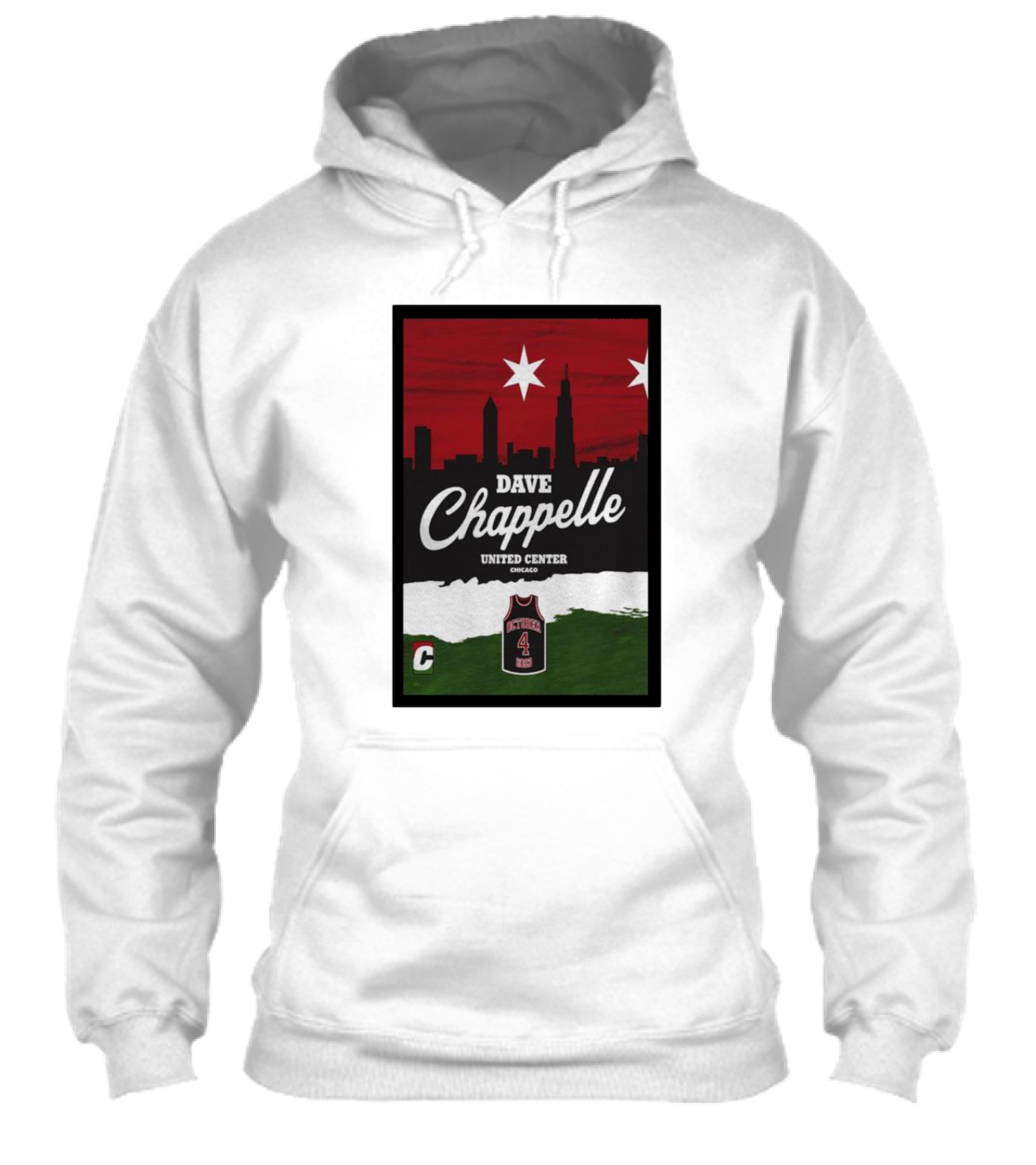 Dave Chappelle United Center Chicago October 4 Basketball Skyline Shirt