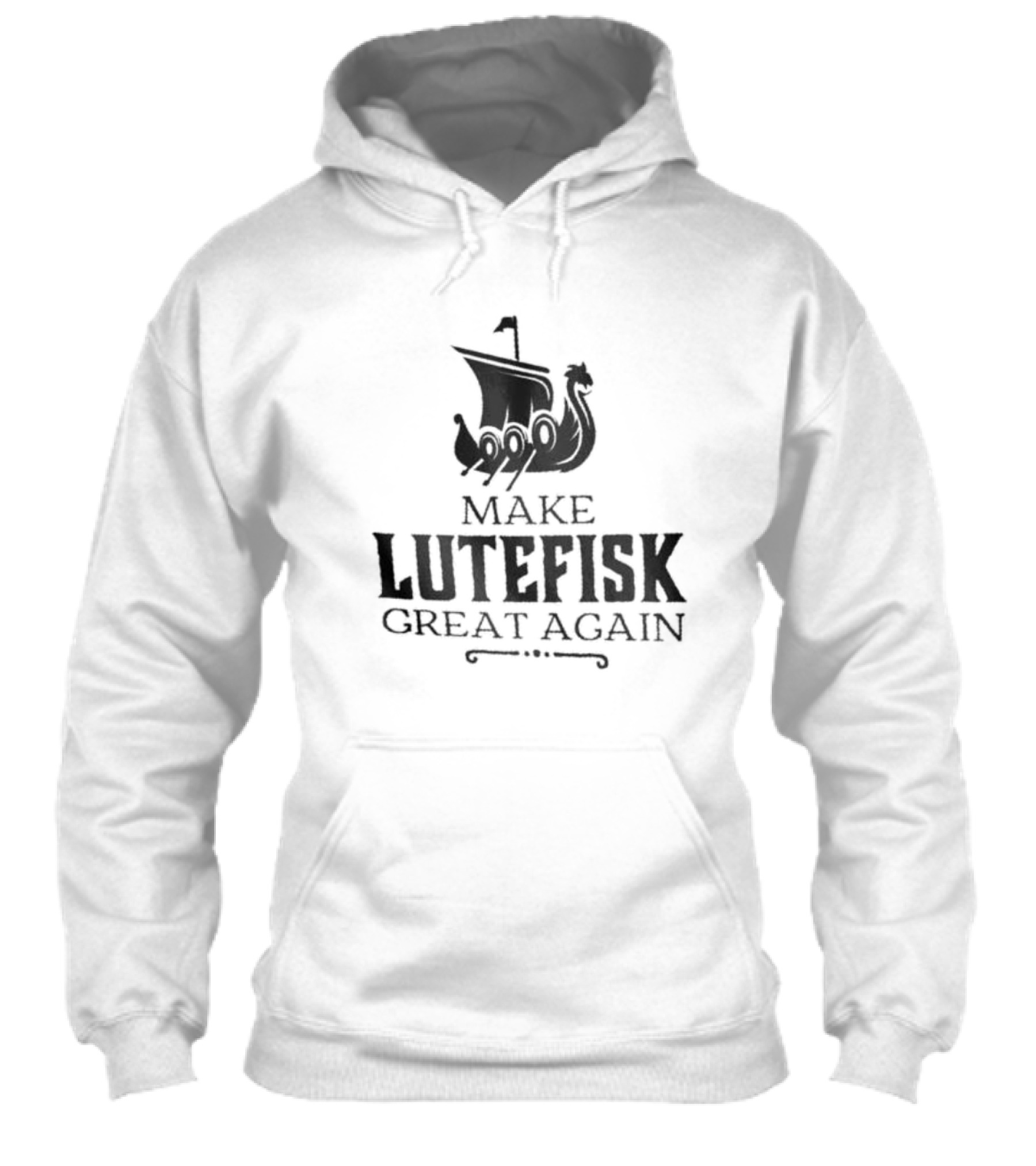 Make Lutefisk Great Again Viking Ship Nordic Heritage Shirt