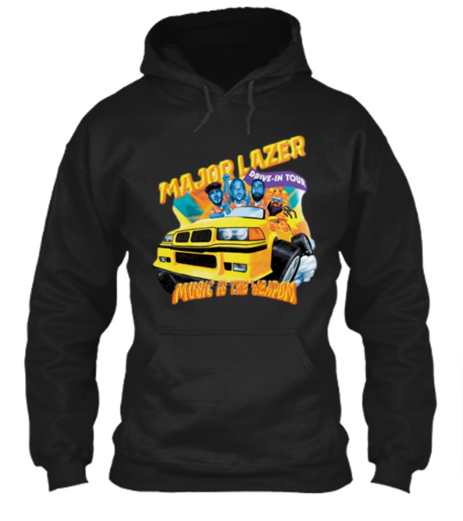 Major Lazer Drivein Tour Music Is The Weapon Shirt