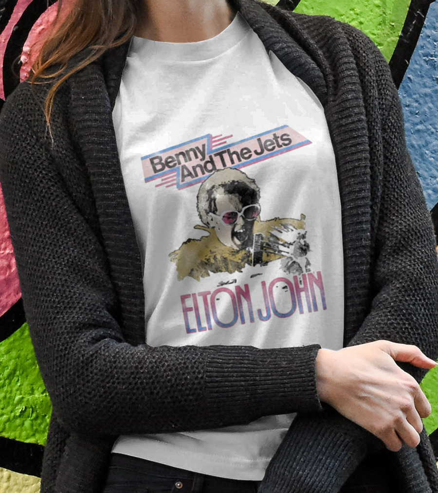 Elton John Bennie And The Jets Watercolor Shirt