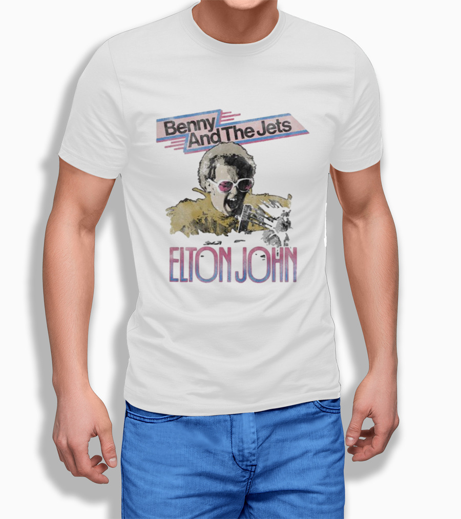 Elton John Bennie And The Jets Watercolor Shirt