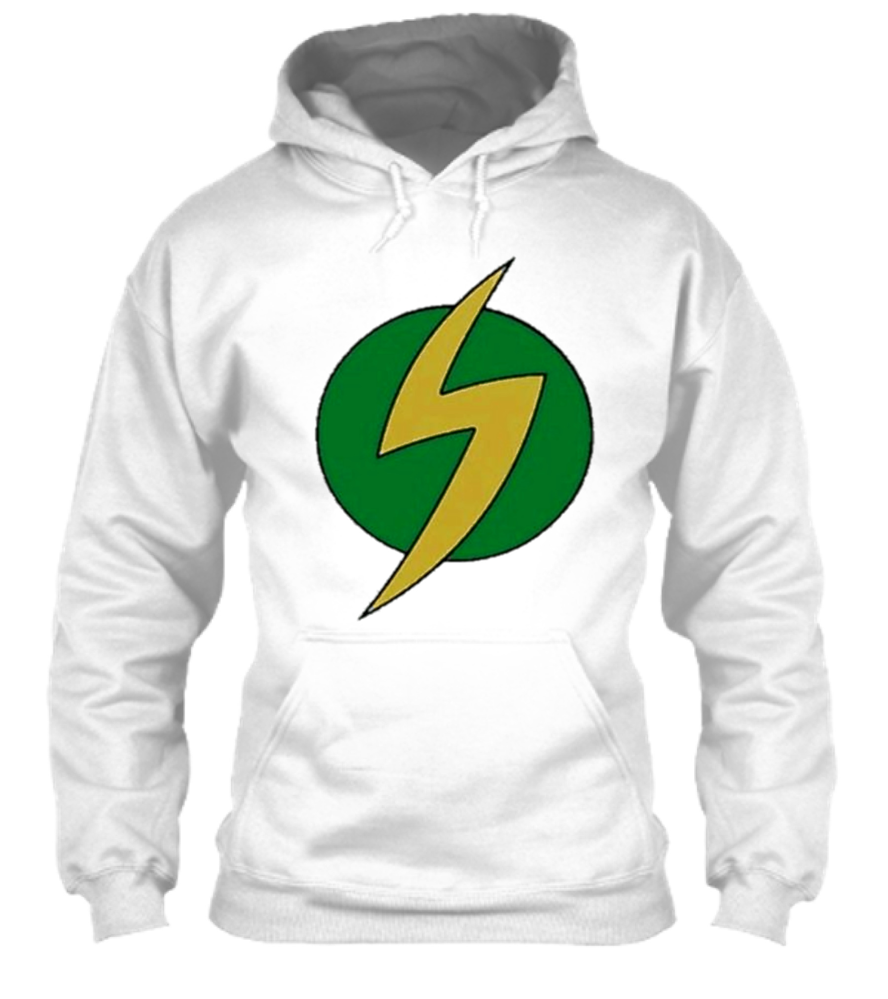 Poweredd Green Yellow Lightning Bolt Shirt