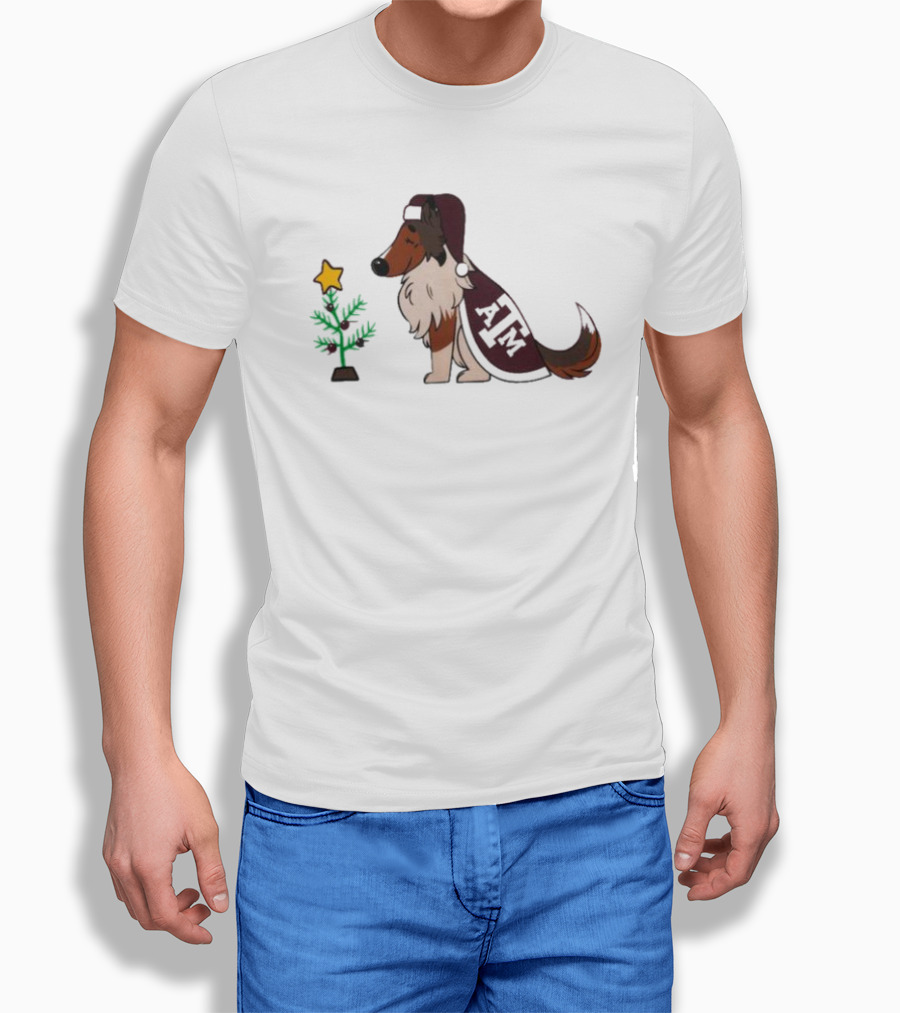 Texas Am Reveille And Christmas Tree Star Shirt