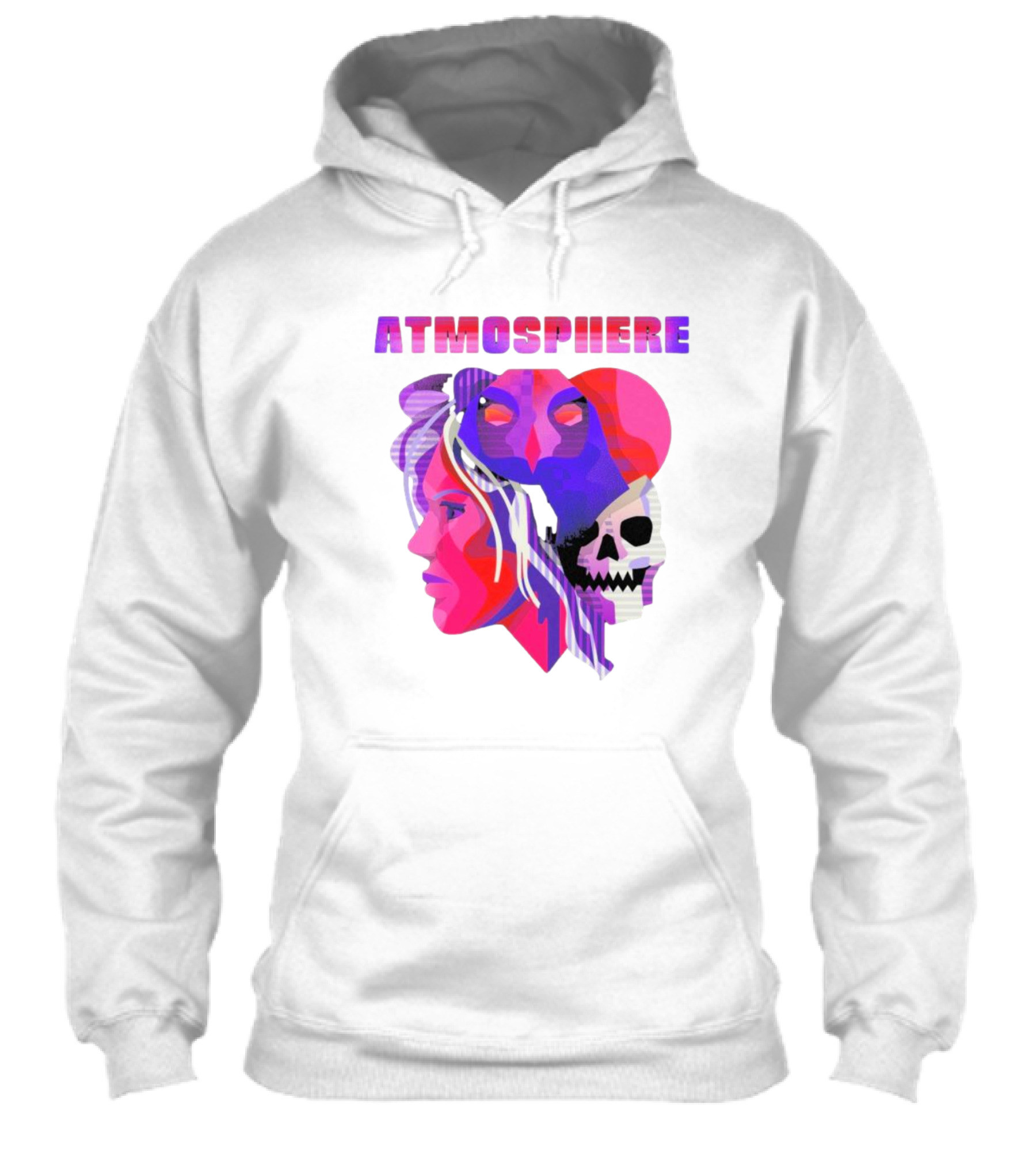 Atmosphere Tdbh Colorful Faces And Skull Shirt
